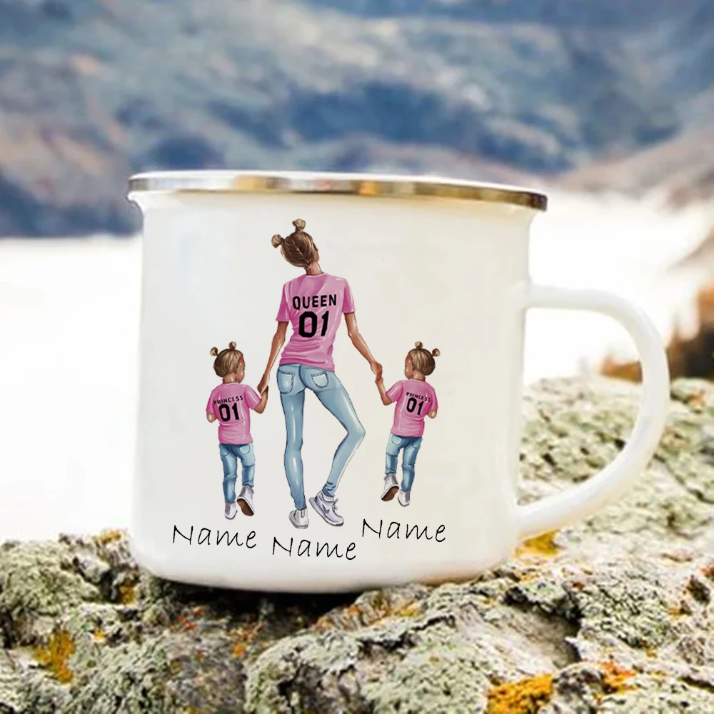 Coffee Tea Name - Madre due femmine personalizza tazza tazza