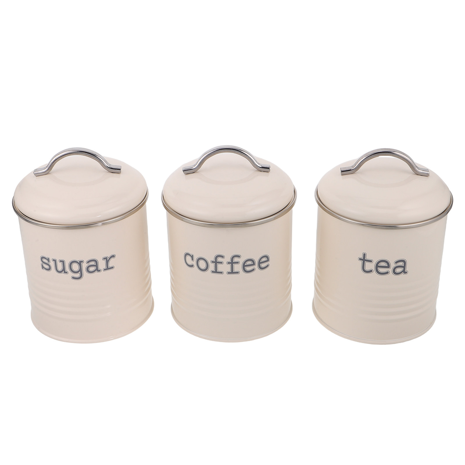 Coffee Tea And Sugar Set - Set di 3 Contenitori Sigillati per