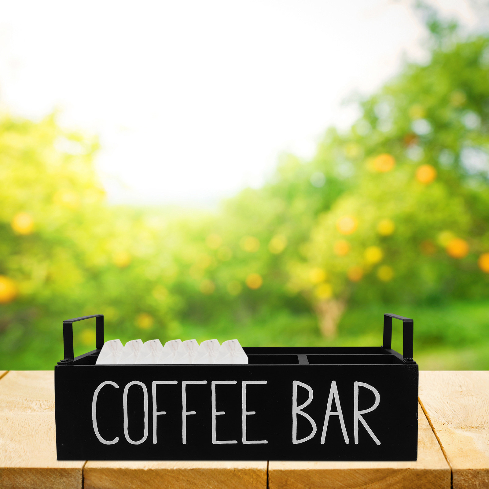Organizzatore in legno per bus - Coffee Tea Sugar recensione e prezzo