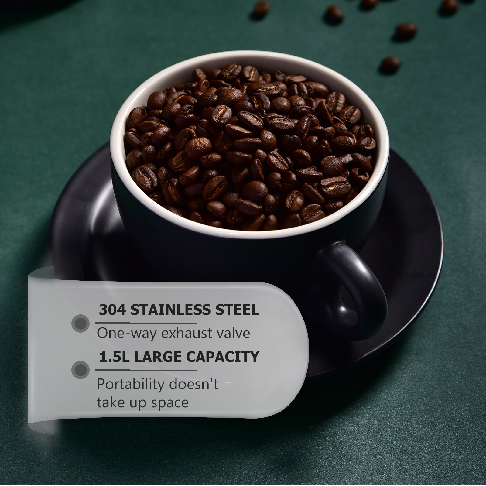 1 contenitore in acciaio inoss - Coffee Tea Sugar recensione e prezzo