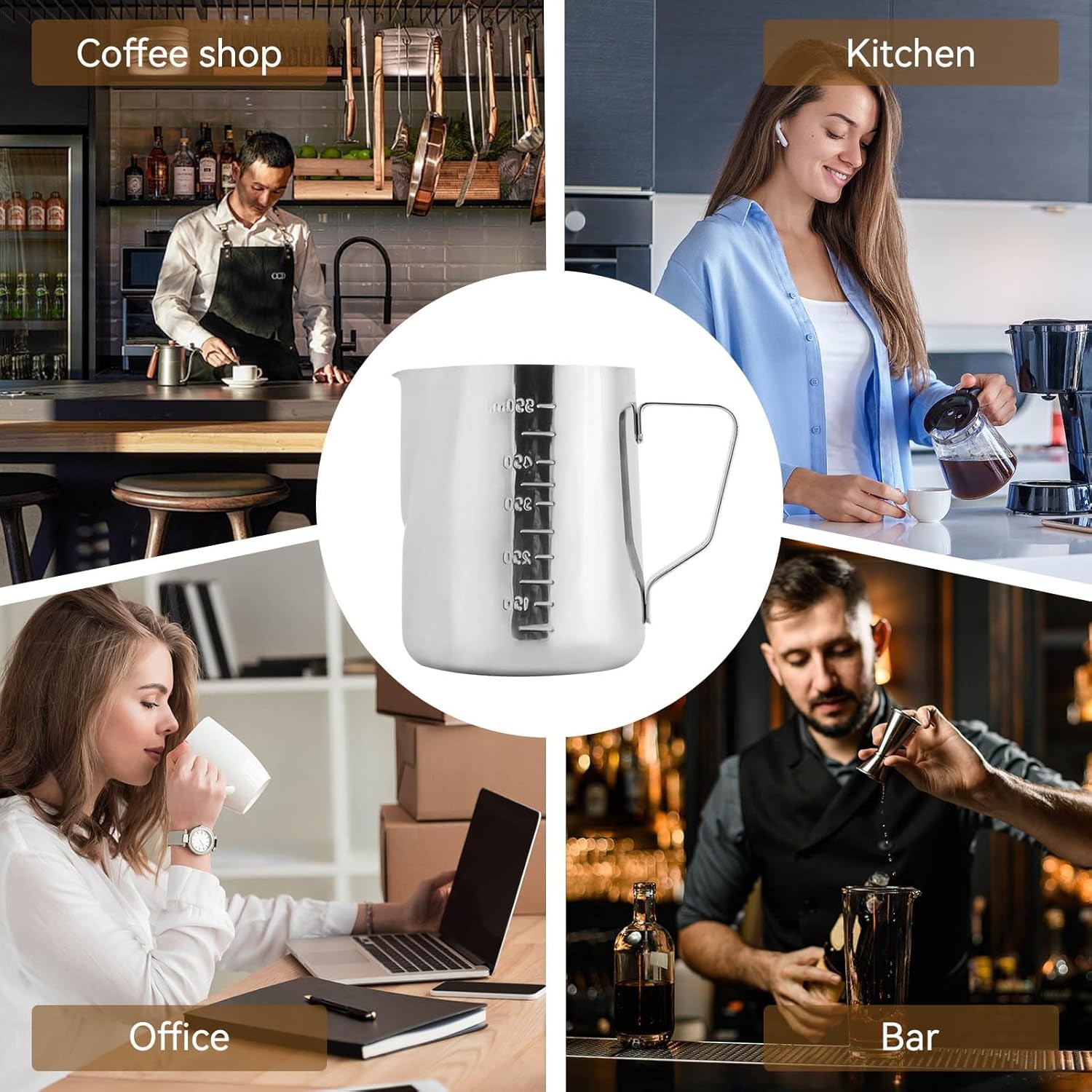 Brocca per Montare il Latte, B - Barista Milk Jug recensione e prezzo